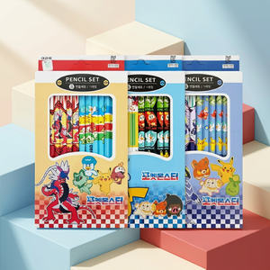 ชุดดินสอโปเกมอนเกาหลี 12 ชิ้น ดินสอเขียนกราไฟท์สำหรับเด็ก เครื่องเขียน อุปกรณ์การเรียน อนิเมะ การ์ตูน ของขวัญนักเรียน ขายส่ง - Product Image 1