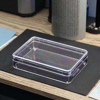 Petite boîte de rangement jetable en plastique PS transparent pour emballage alimentaire montre intelligente et accessoires pour écouteurs conception aseptique