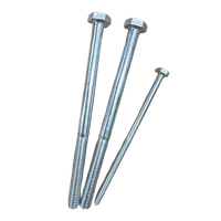 Vis hexagonale en acier au carbone galvanisé bleu/blanc, grade 4.8-12.9, DIN931/DIN933, ANSI/ASME G2/G5/G8