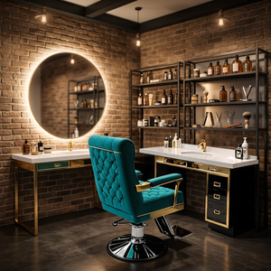 Espejo de Salón Plegable Moderno con Luces LED para Peluquería, Baño y Supermercado, Equipo Comercial para Salón de Belleza - Product Image 3