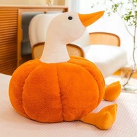 Peluche Canard Citrouille Mignonne, Jouet Créatif en Coton PP et Polyester, Oreiller de Sommeil Amusant, Cadeau d'Anniversaire pour Amies, Vente en Gros