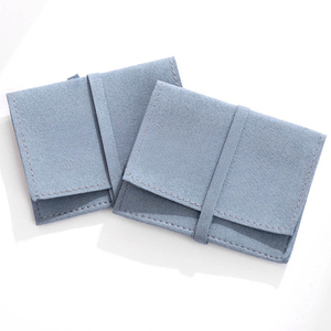 Custom Logo Microfiber Jewelry Pouch Gift Packaging for Necklace Earring Ring Jewelry Bag - Product Image 4