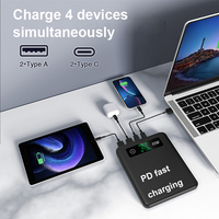Power Bank Kapasitas Tinggi 65W/100W Pengisian Cepat Portabel 20000mah Pengisi Daya Laptop Universal Powerbank