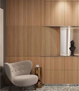 Nouvelles tendances en panneaux muraux, grilles en bois, panneaux décoratifs d'intérieur personnalisés, revêtement mural, panneaux en bois de noyer - Product Image 2