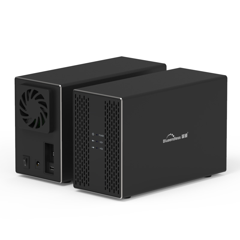 Корпус внешнего жесткого диска type c 3,5 hdd raid корпус Gen 2 10 Гбит/с Dual raid для 3,5 HDD корпус