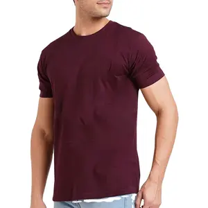 Camiseta personalizável de manga curta para homens, preço barato, casual, gola o, slim fit, de bangladdeja