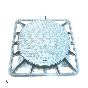 고품질 사각과 둥근 연성이 있는 철 맨홀 덮개 EN124 -D400 dia 800 연성이 있는 철 주물 맨홀 덮개