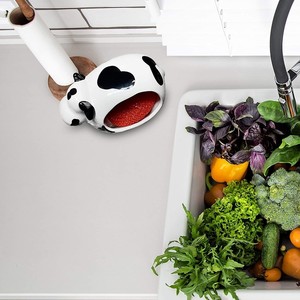 Nuovo Design Portaspugna in Ceramica per Lavello a Forma di Mucca, Accessorio per Lavaggio Piatti - Product Image 6