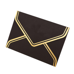 Tùy Chỉnh Kích Thước A4 C6 <span class=keywords><strong>C5</strong></span> Lá Vàng In Ấn Lời Mời Đám Cưới Thủ Công Màu Đen Giấy Phong Bì Bao Bì Quà Tặng Thiệp Chúc Mừng Phong Bì - Product Image 1