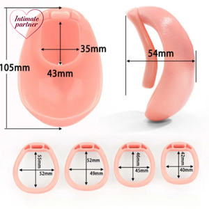 <span class=keywords><strong>Cage</strong></span> <span class=keywords><strong>de</strong></span> <span class=keywords><strong>chasteté</strong></span> réaliste avec trou vaginal, avec 4 anneaux <span class=keywords><strong>de</strong></span> pénis <span class=keywords><strong>de</strong></span> différentes tailles <span class=keywords><strong>pour</strong></span> hommes, texture vaginale incurvée, verrouillage du pénis, jouets sexuels <span class=keywords><strong>de</strong></span> bondage <span class=keywords><strong>pour</strong></span> gays et sissy - Product Image 6