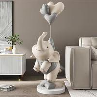 Décoration de sol de luxe 130x52 cm motif palmier et éléphant pour salon, meuble TV et côté canapé, accessoires de maison