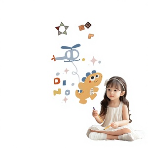 Mesa de Dibujo Magnética de Doble Cara para Niños con Pizarra Negra y Pizarra Blanca, Soporte para Pintar y Escribir para Uso Doméstico - Product Image 1