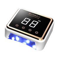Lampe UV LED 120W haute puissance pour séchage rapide des ongles en gel, avec plaque inférieure métallique et écran tactile