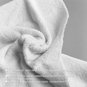 Paños de Limpieza Blancos de Alta Absorción de Agua, Paños Industriales de Algodón para Limpieza - Product Image 4