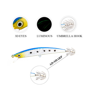 Esca Artificiale Rigida Jiaerxia Personalizzata all'Ingrosso, Attrezzatura da Pesca, Esca da Pesca in Acqua Salata, Esca da Pesca, Totanara - Product Image 3