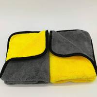 Serviette en Microfibre de nettoyage de voiture, produit d'allemagne, taille personnalisée, emballage jaune, 800gsm, 100%, chine