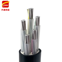 Câble d'alimentation YJLV standard national 3-5 conducteurs basse tension 0,6/1KV PVC aluminium ignifuge pour usage industriel et construction
