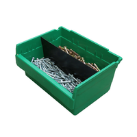Bac de rangement en plastique cueillette pick stockage empilable composant organisateur et étagère d'entrepôt bacs
