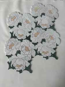 Роскошная мозаичная плитка из мрамора с дизайном «Цветы пиона» для стен, выполненная методом гидроабразивной резки - Product Image 3