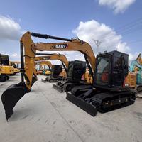 Mini-excavatrice sur chenilles compacte Sany SY75C Pro d'occasion, excellent état mécanique, puissance fiable, hydraulique, 7,5 tonnes