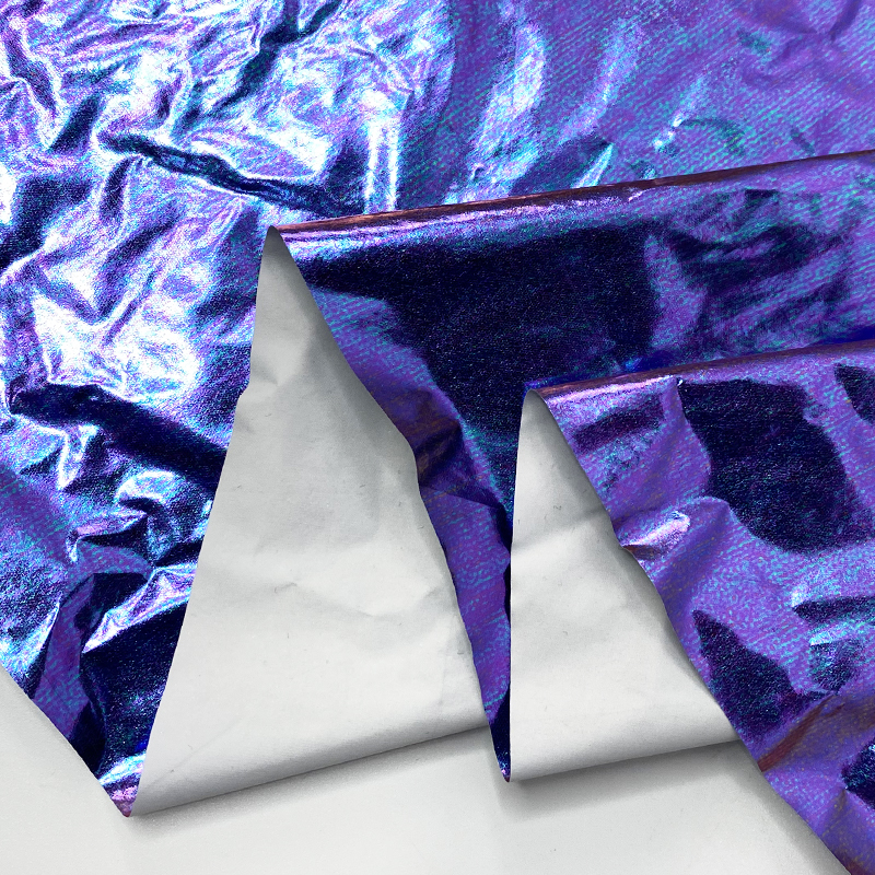 Урожай 100% в нейлоновой оплетке блеском лазерный тиснения фольгой ткань подходит для детской одежды