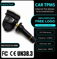 Capteur de surveillance de pression des pneus TPMS compatible avec Ford F150 F250 F350 433 MHz, remplacement OE F2GZ1A189B F2GT1A150CB, batterie 3-5 ans