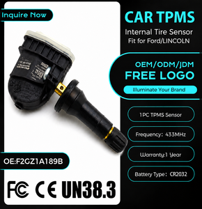 Capteur de surveillance de pression des pneus TPMS compatible avec Ford F150 F250 F350 433 MHz, remplacement OE F2GZ1A189B F2GT1A150CB, batterie 3-5 ans - Product Image 1