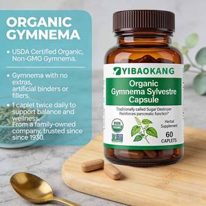 Comprimés d'extrait de Gymnema Sylvestre biologique d'usine, soutien du métabolisme, énergie des <span class=keywords><strong>glucides</strong></span>, complément alimentaire à base de plantes - Product Image 4