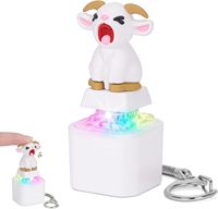 UnisFun Clé USB rechargeable en forme de clavier de chèvre avec son de gémissement, jouet anti-stress pour clavier, son d'effet sonore de chèvre, jouet de bureau ASMR