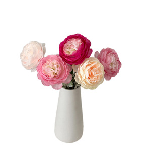 Flores Artificiales de Ranúnculo, Arreglo Floral de Seda Reutilizable, Decoración para el Hogar, Accesorios para Bodas, Alta Simulación - Product Image 5