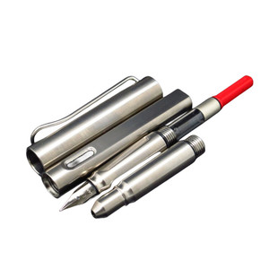 <span class=keywords><strong>Il</strong></span> nuovo modello di penna stilografica Business in titanio con logo personalizzato - Product Image 3