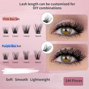 高品質2In1ボンドアンドシールつけまつげDIYボリュームクラスター個別まつげエクステンションキットDD07/DD08 - Product Image 6