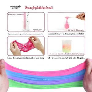 Jouets en <span class=keywords><strong>slime</strong></span> de cristal DIY JITENG, super extensible, argile douce, boue colorée, jouets kawaii satisfaisants, kit de <span class=keywords><strong>slime</strong></span> anti-stress, jouets éducatifs - Product Image 4
