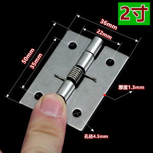 Bisagra de resorte de acero inoxidable 304 de 2 pulgadas para muebles, cierre automático, montaje en superficie, estilo industrial - Product Image 4