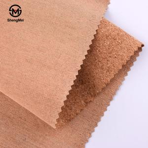 Fabricant d'approvisionnement direct en stock liège PU cuir synthétique matériel concassé Floral grain de bois naturel sacs chaussures pour le tourisme - Product Image 3