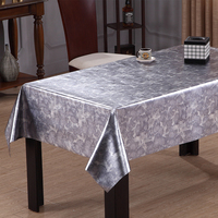 Nappe en PVC RNPT, aspect pierre dorée métallique, avec support en tissu, opaque, facile à nettoyer, pour salle à manger, restaurant, hôtel
