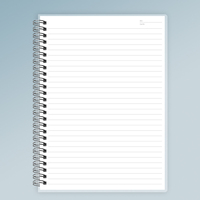 Cuaderno de Espiral Acrílico Grueso, B5, Rayado/Gráfico, Hojas Sueltas, Venta al por Mayor