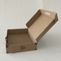 Boîte cadeau pliable en carton ondulé kraft pour l'emballage d'expédition personnalisé, pour vêtements, chaussures, envoi postal, boîte d'avion, boîte d'expédition épaisse