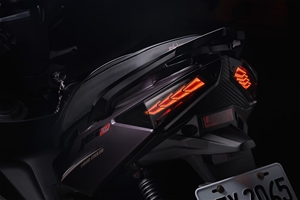 AJLIGHT DESIGN SKJETSM4W-TL Sym Jets White <b>Shell</b> Universal Version Sequential Turn LED Tail <b>Light</b> Red Welcome Function - Product Image 5