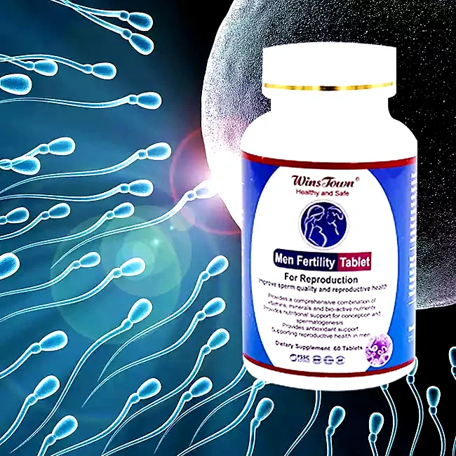 Comprimé de fertilité pour hommes 800mg * 60 comprimé améliorer la santé des spermatozoïdes complément alimentaire de qualité sûre Vitaminm et Ginseng comprimé