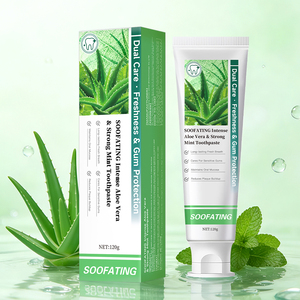 <span class=keywords><strong>Dentifrice</strong></span> Rich <span class=keywords><strong>Aloe</strong></span> <span class=keywords><strong>Vera</strong></span> Menthe 100g Sans Fluor Haleine Fraîche Blanchissant pour Dents Sensibles Usage Domestique Personnalisable - Product Image 1