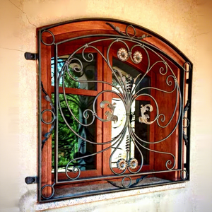 Fabricant professionnel de grilles de fenêtre horizontales anti-effraction en acier inoxydable et en fer forgé de haute qualité, taille standard française - Product Image 1