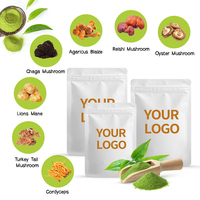 Matcha Latte Qualité Cérémoniale Naturel OEM avec Ingrédients Champignons