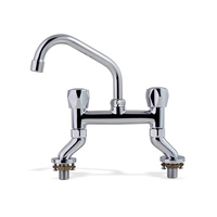 Robinet de cuisine à double poignée en céramique, laiton, montage sur pont, 8 pouces, robinets de lavabo, purificateur commercial moderne