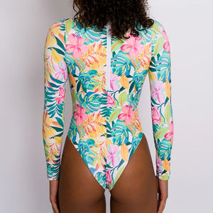 ชุดว่ายน้ำวันพีซพิมพ์ลายเซ็กซี่สำหรับเด็กผู้หญิงบิกินี่ชุดว่ายน้ำดีไซน์ใหม่ชุดเล่นเซิร์ฟชุดว่ายน้ำแขนยาวสำหรับผู้หญิง - Product Image 5