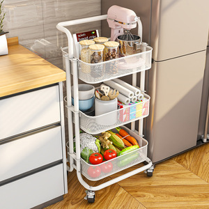 Giá Để Đồ Xoay 306 Độ Giá Để Đồ 3 Tầng Di Chuyển Được Giá Xếp Đồ Giá Đựng Trái Cây Thực Phẩm Sách - Product Image 2