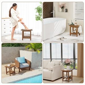 Bancs <span class=keywords><strong>de</strong></span> douche, tabourets <span class=keywords><strong>de</strong></span> douche avec étagère <span class=keywords><strong>de</strong></span> rangement peu encombrante, siège <span class=keywords><strong>de</strong></span> douche imperméable <span class=keywords><strong>pour</strong></span> <span class=keywords><strong>salle</strong></span> <span class=keywords><strong>de</strong></span> <span class=keywords><strong>bain</strong></span> et spa - Product Image 5
