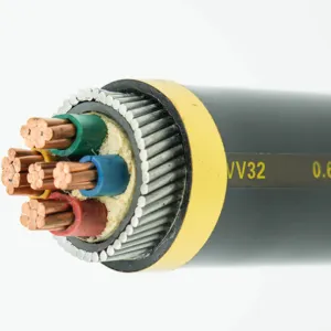 Xlpe Insulated Steel Tape Fire Resistant Electriccable Crosslinked Polyethylene Insulated Electric Cable