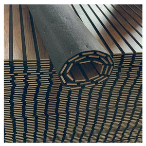 Panneau acoustique à lattes en bois de vente chaude matériaux d'absorption acoustique très efficaces pour l'intérieur MDF + fibre de polyester - Product Image 1