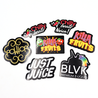 Pas de quantité minimale de commande dessin animé découpé Logo étiquette autocollants personnalisé adhésif vinyle PVC découpé autocollants 100 pièces